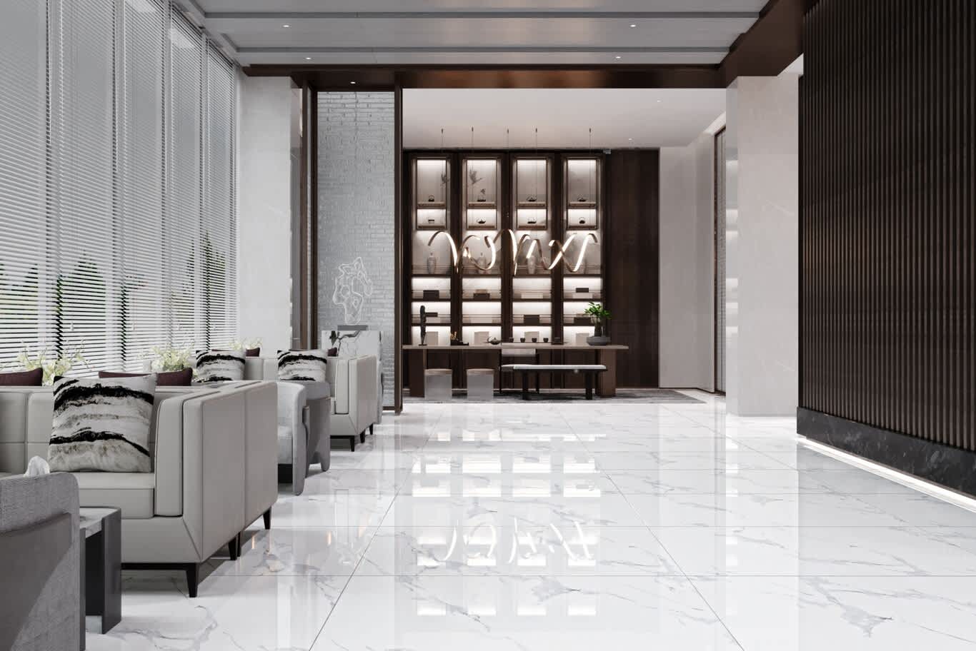 تصميم ردهات الأبراج السكنية
