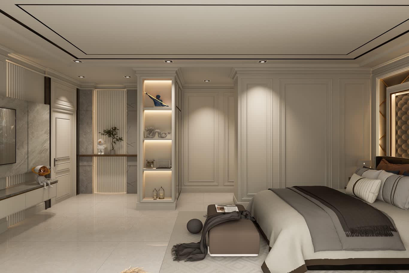 elegant modern luxury bedroom design