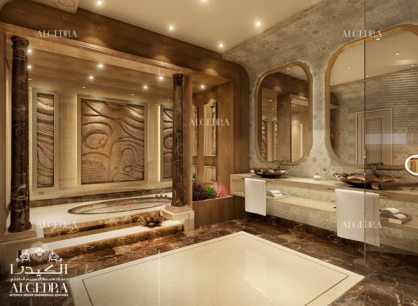 luxury gold bathroom design ideas