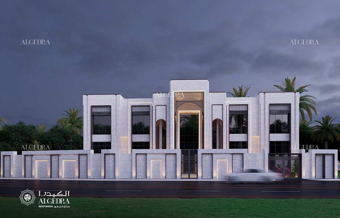 تصميم فيلا بهندسة معمارية حديثة