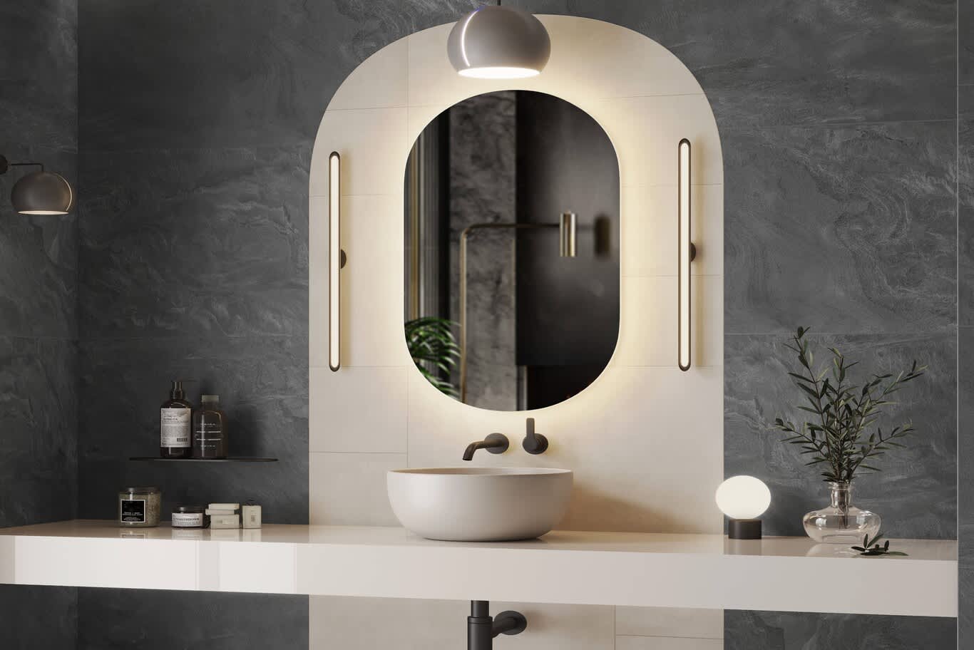 Marble bathroom