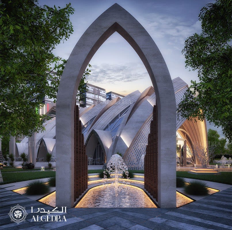 italian restaurant entrance design