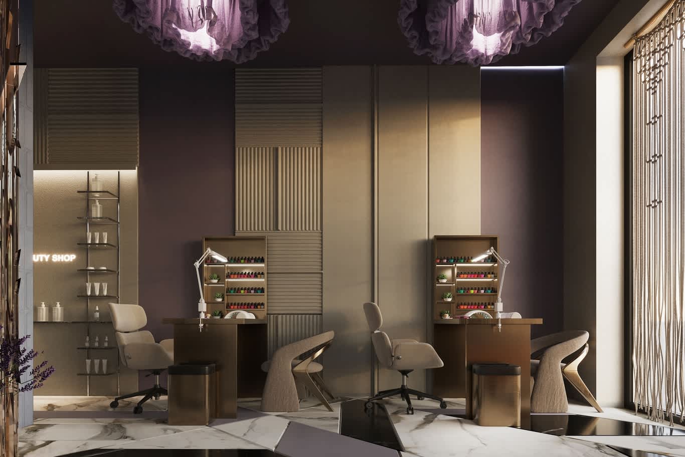 nail bar design Abu Dhabi