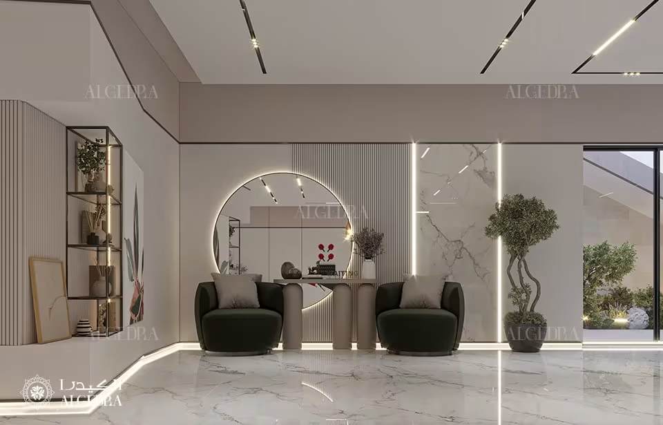 تصميم مدخل مسطح