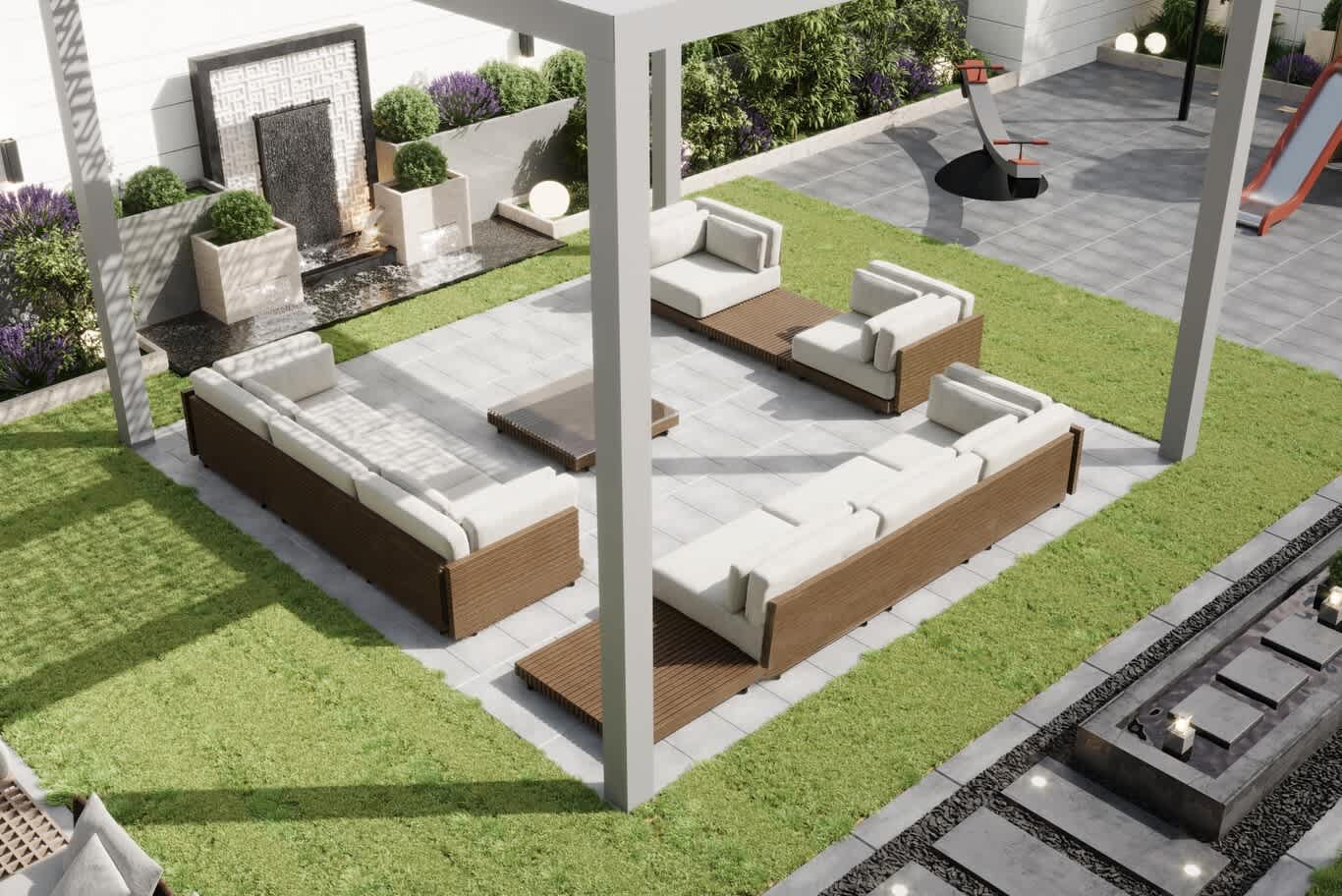 fire pit majlis design