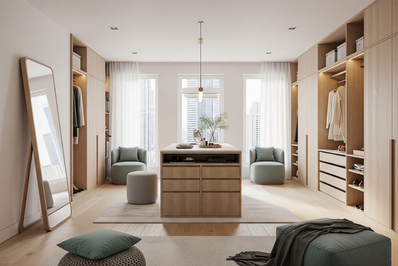 modern dressing room design