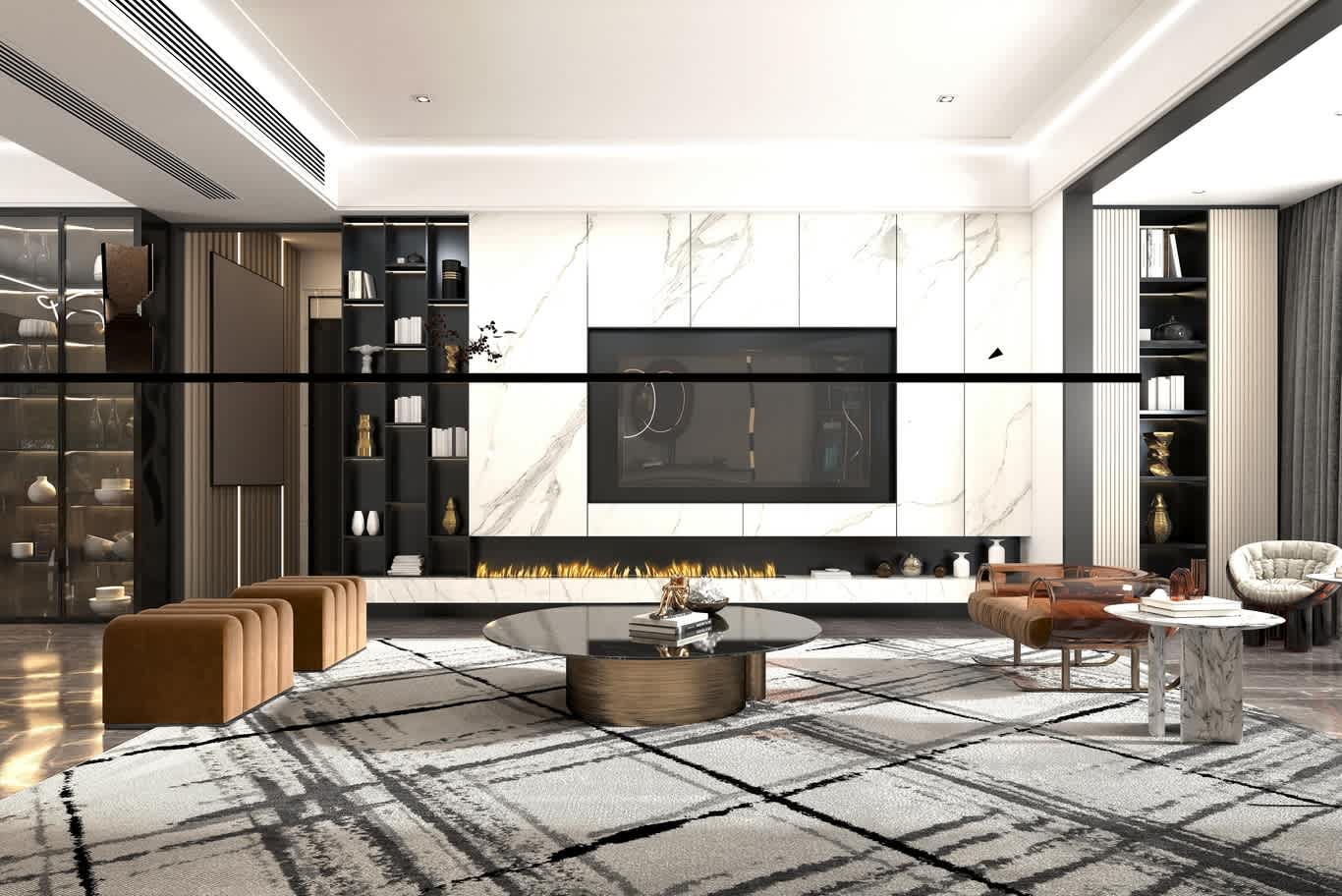 تصميم داخلي للفلل الفاخرة