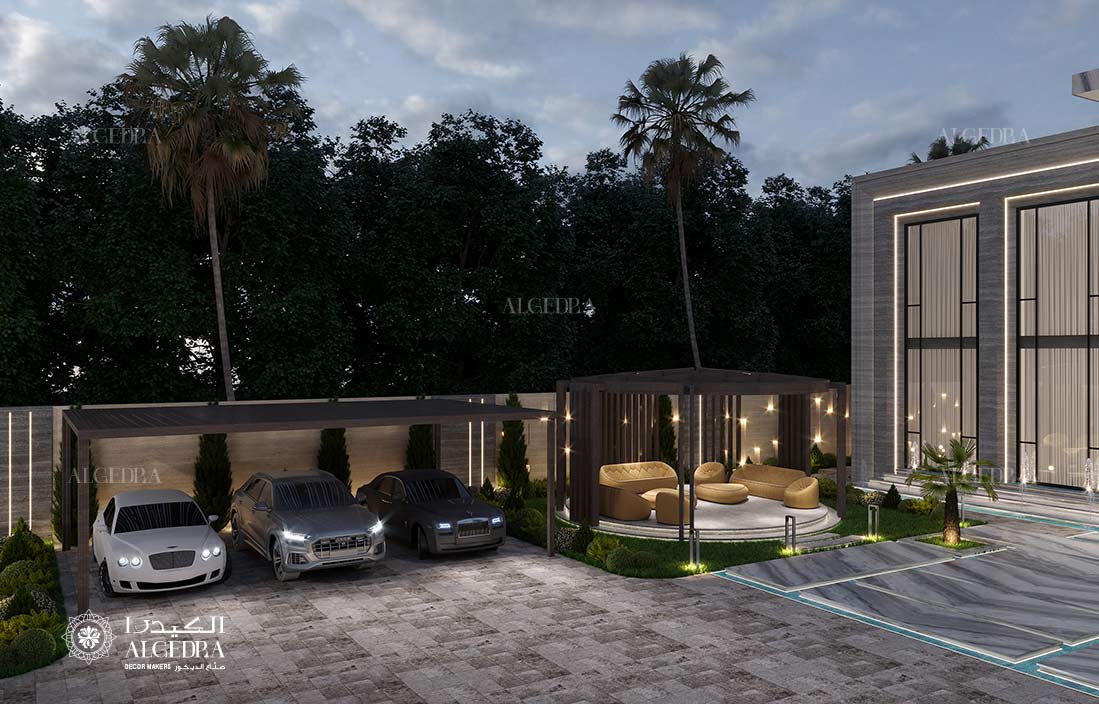 تصميم مناظر طبيعية للفيلا