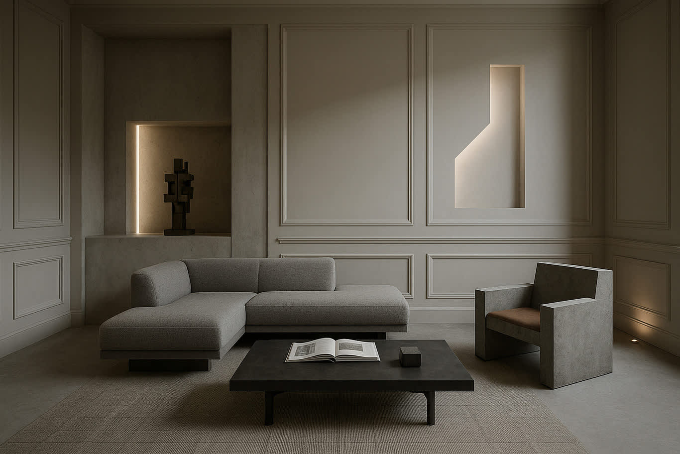 living room modern english interior design