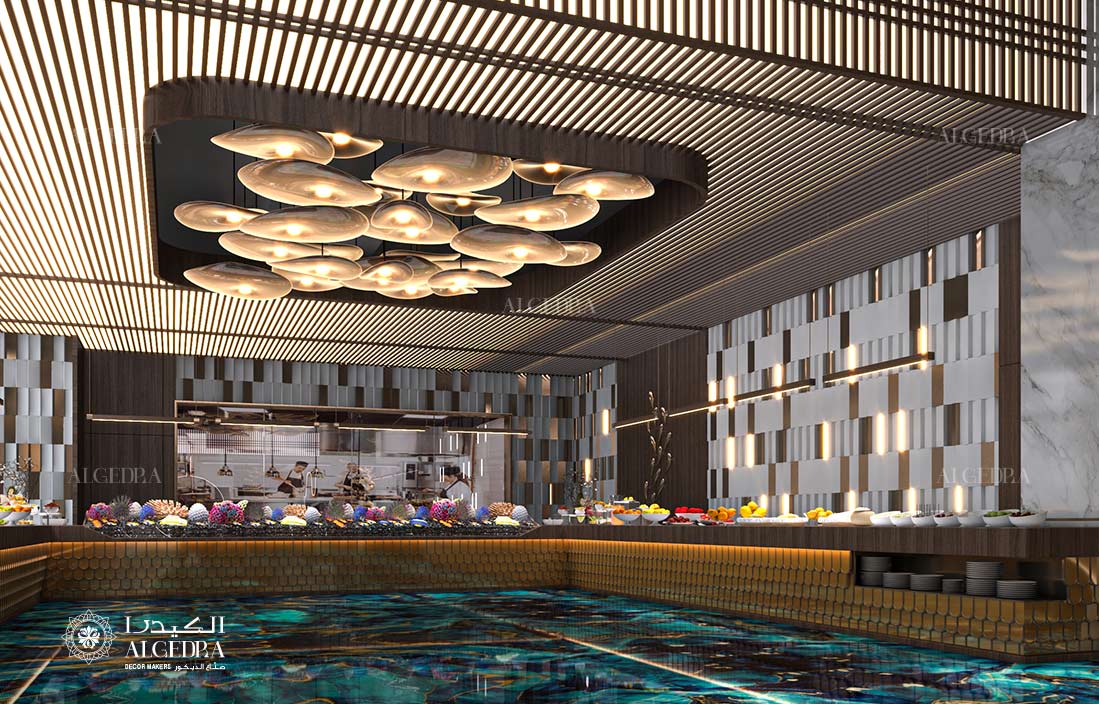 modern restaurant wall design