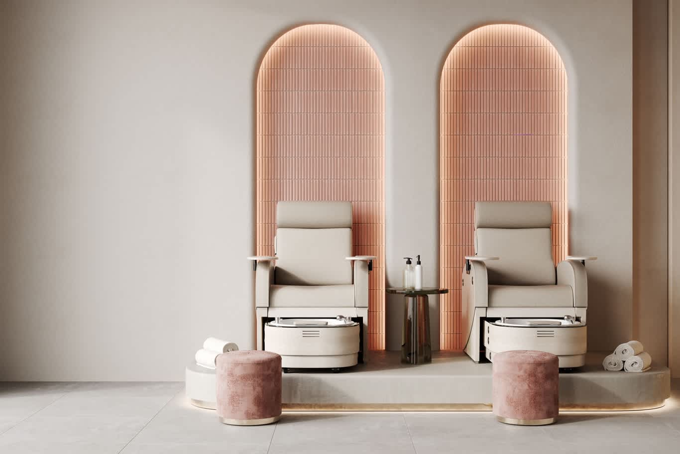luxury spa and salon interiors