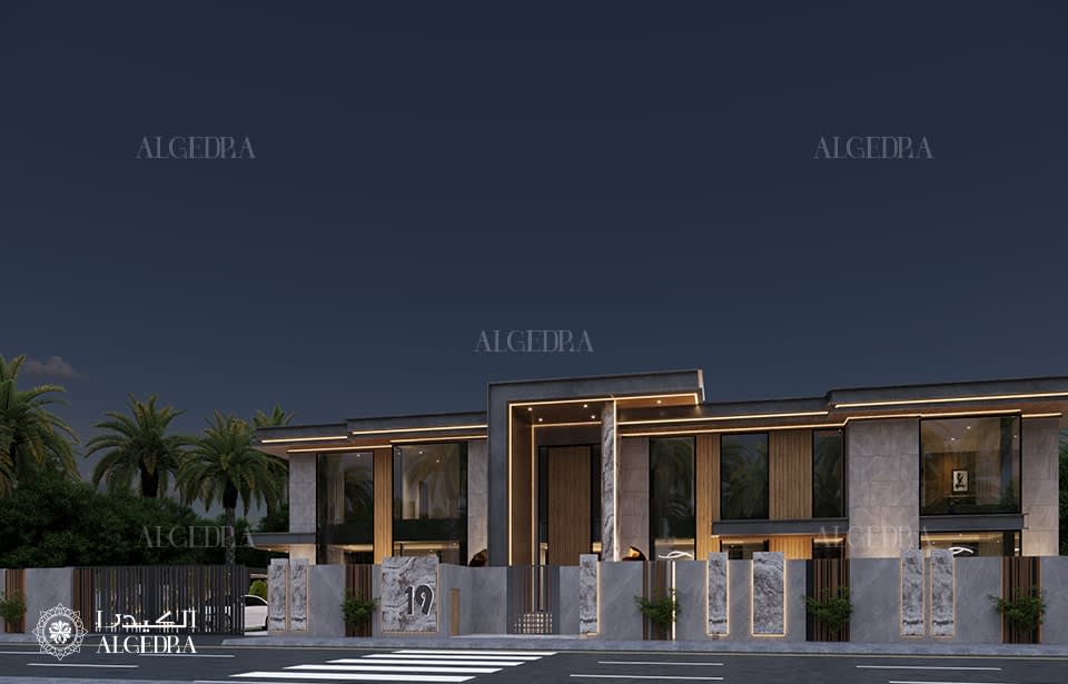 villa exterior design in UAE