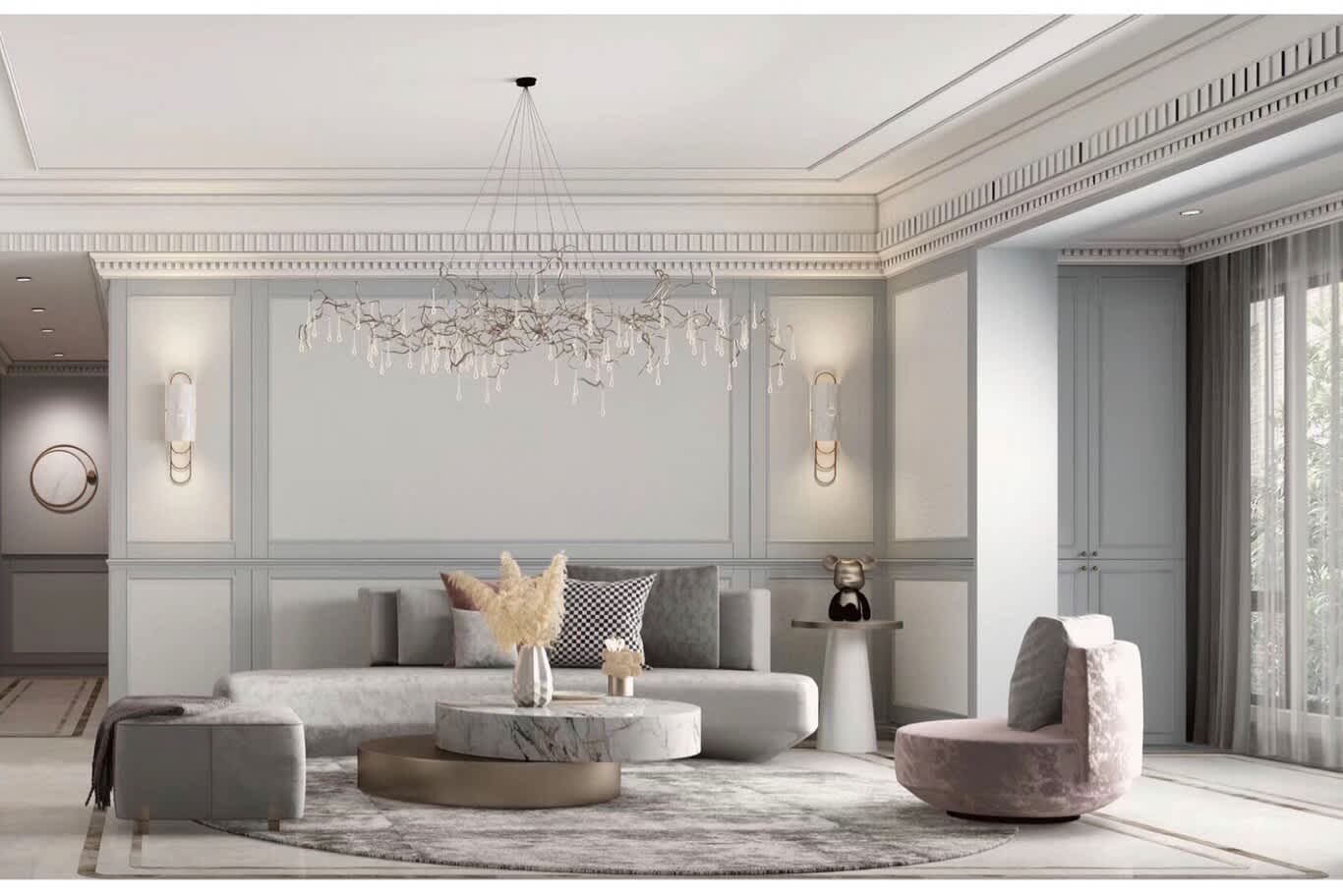 تصميم بنتهاوس داخلي دبي