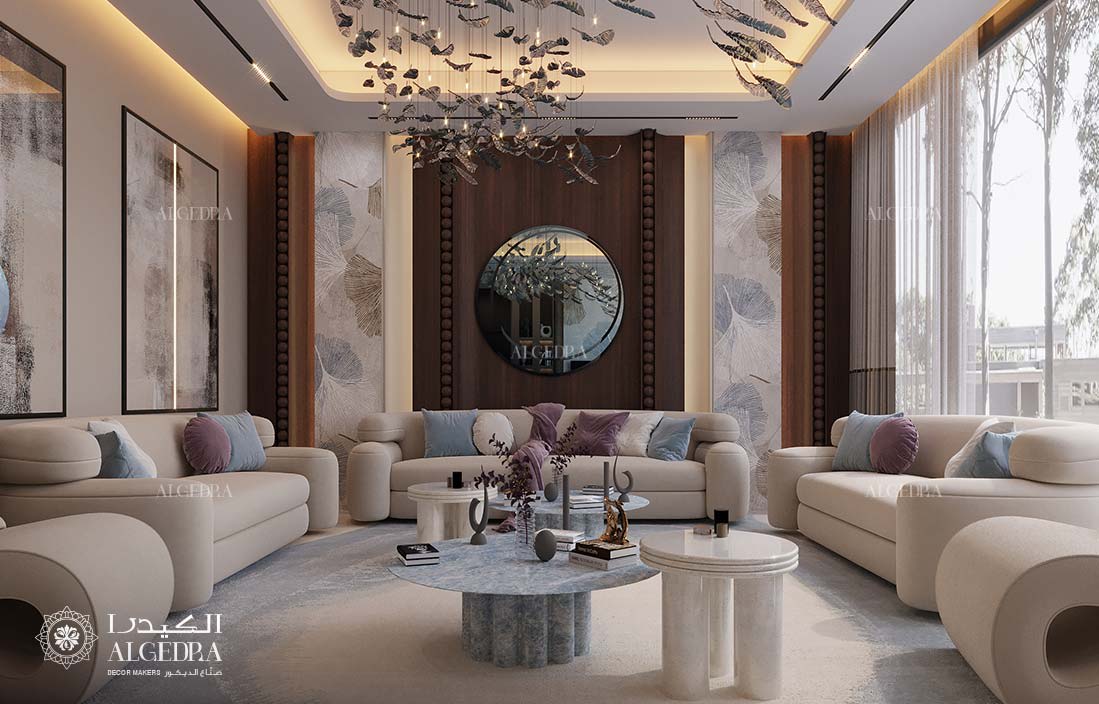 تصميم غرفة جلوس رسمية لفيلا، البراري دبي