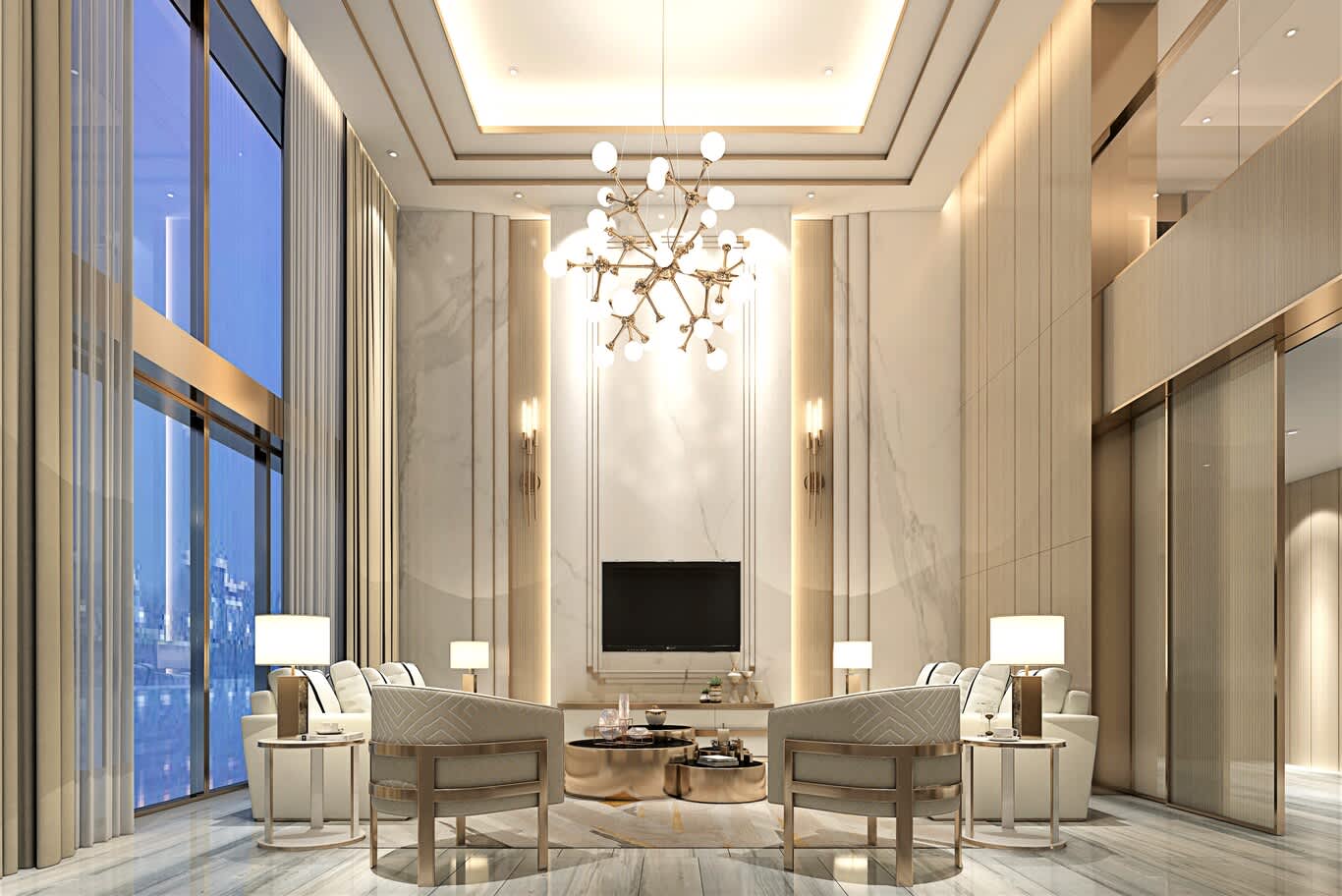 Calacatta Viola marble interiors