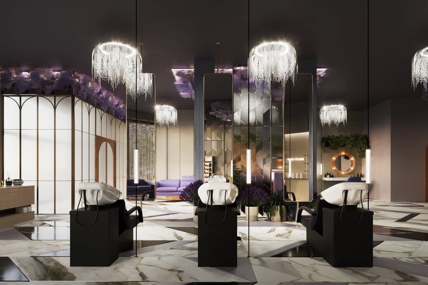 ladies salon design Abu Dhabi