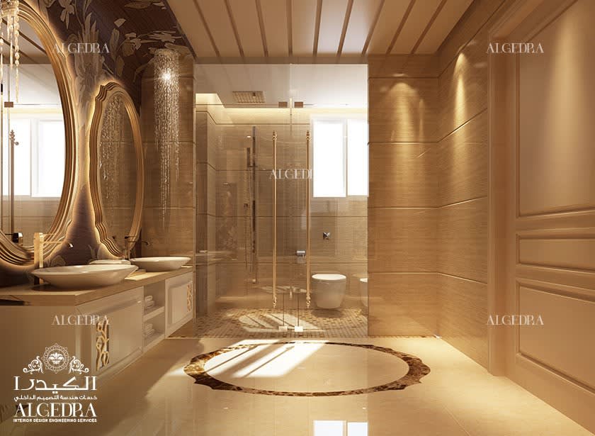 big & luxury bathroom for villa