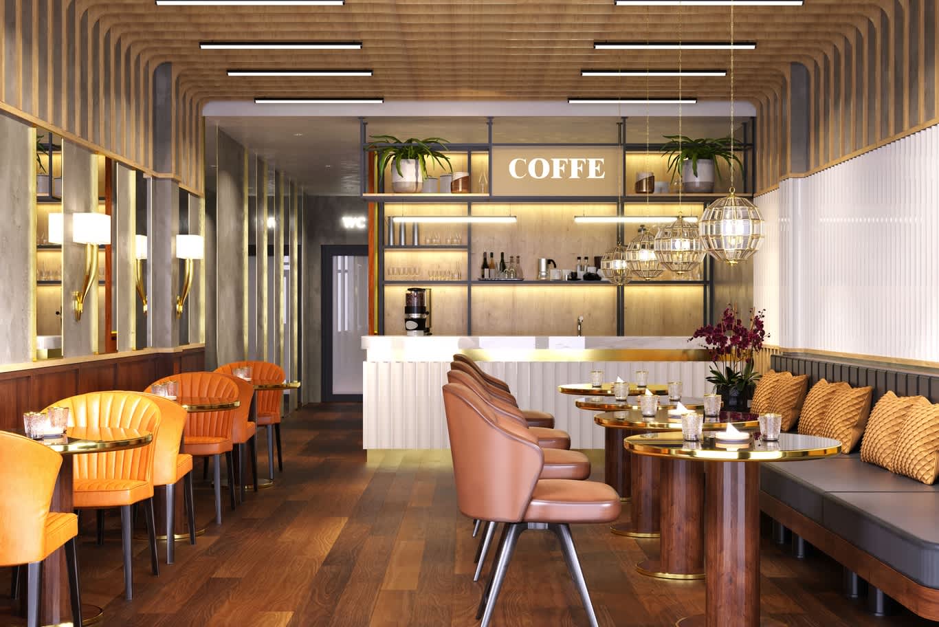café lighting and ambiance ideas