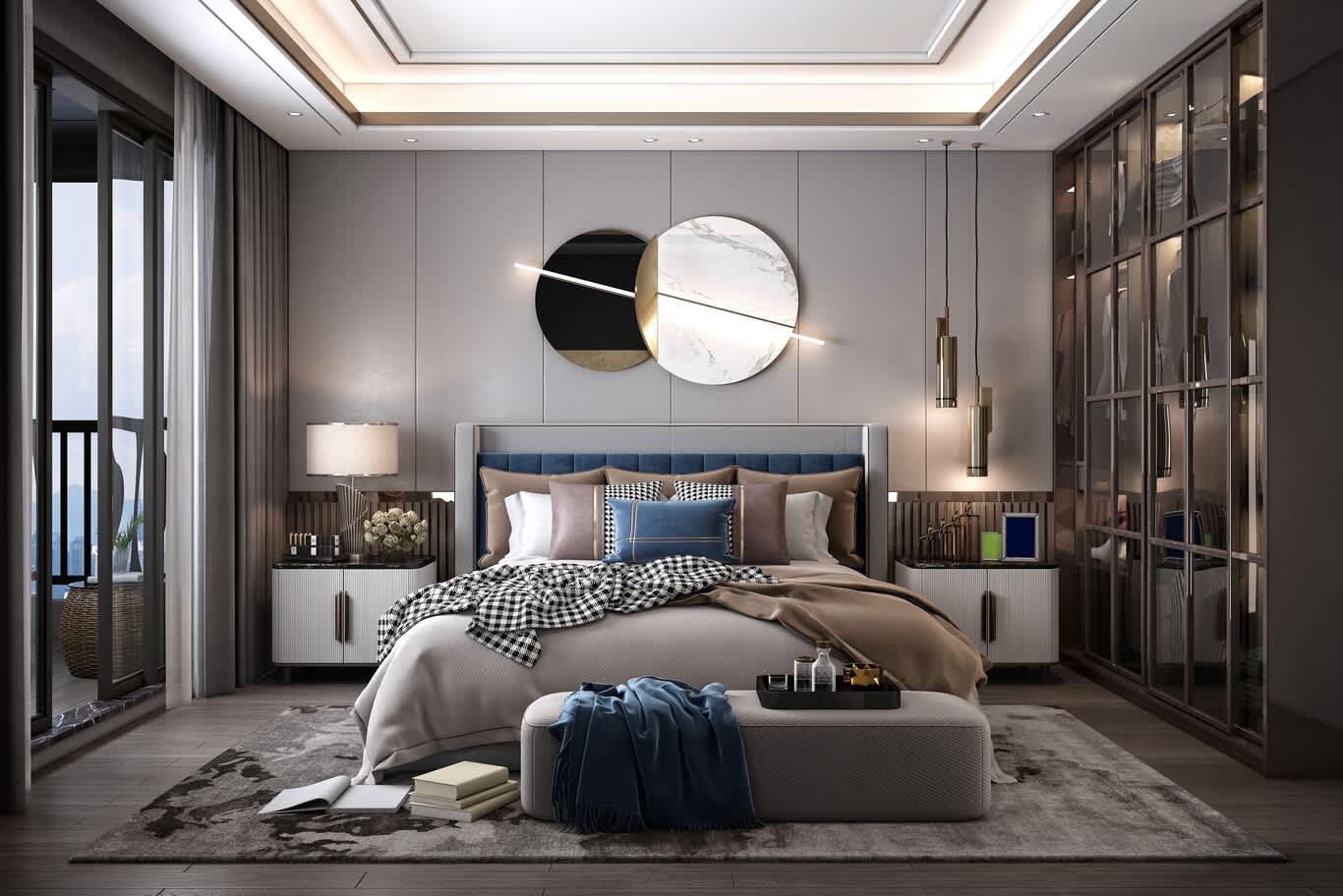 modern villa interior Doha