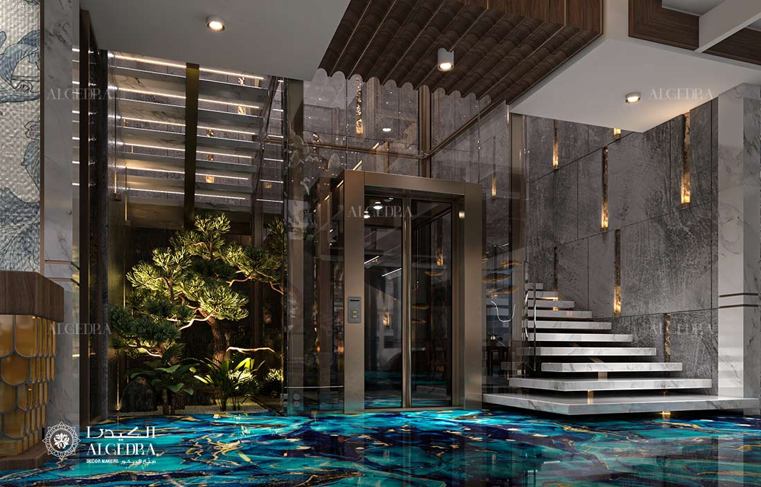 تصميم داخلي للمطعم في دبي