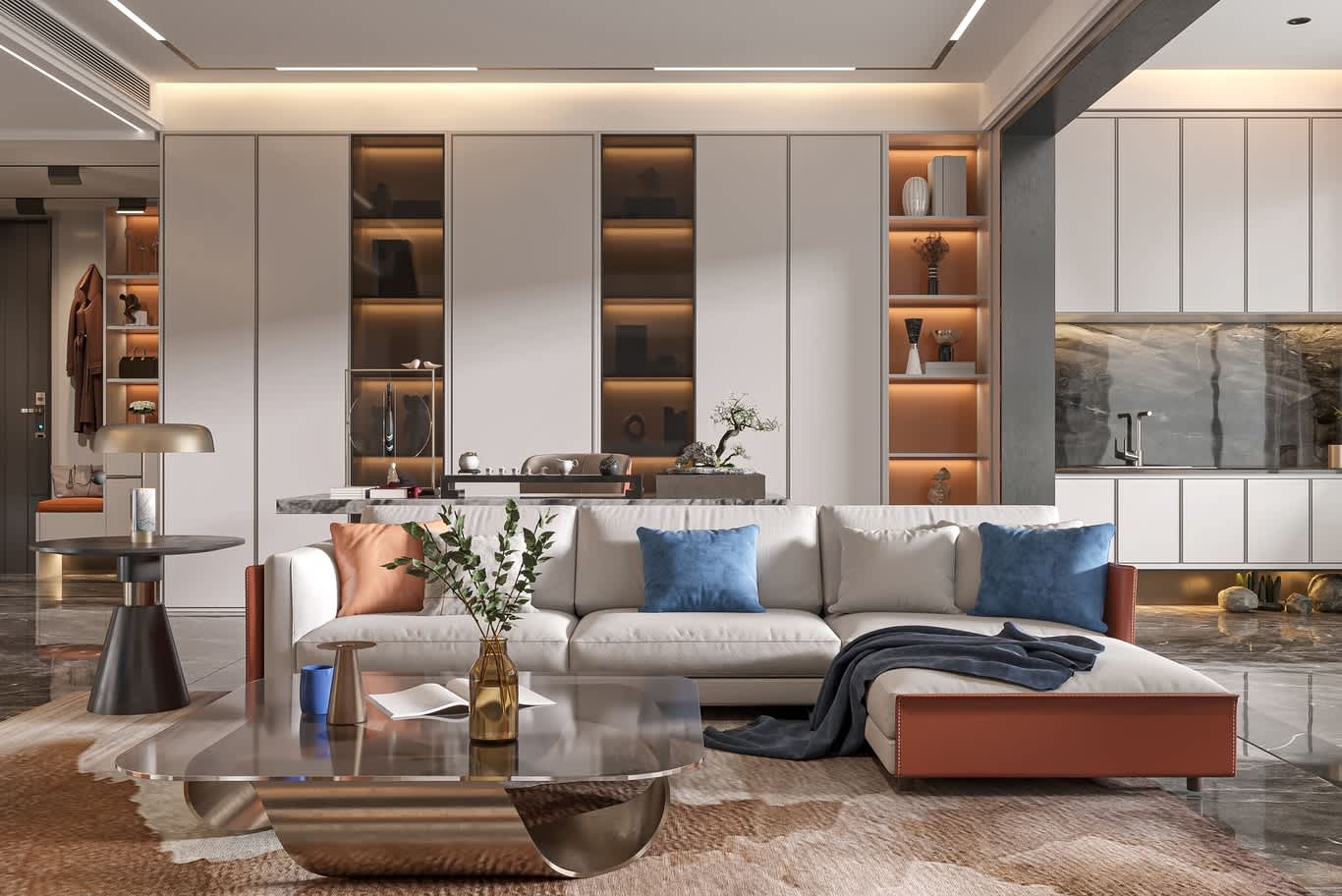 تصميم بنتهاوس بسيط في إسطنبول