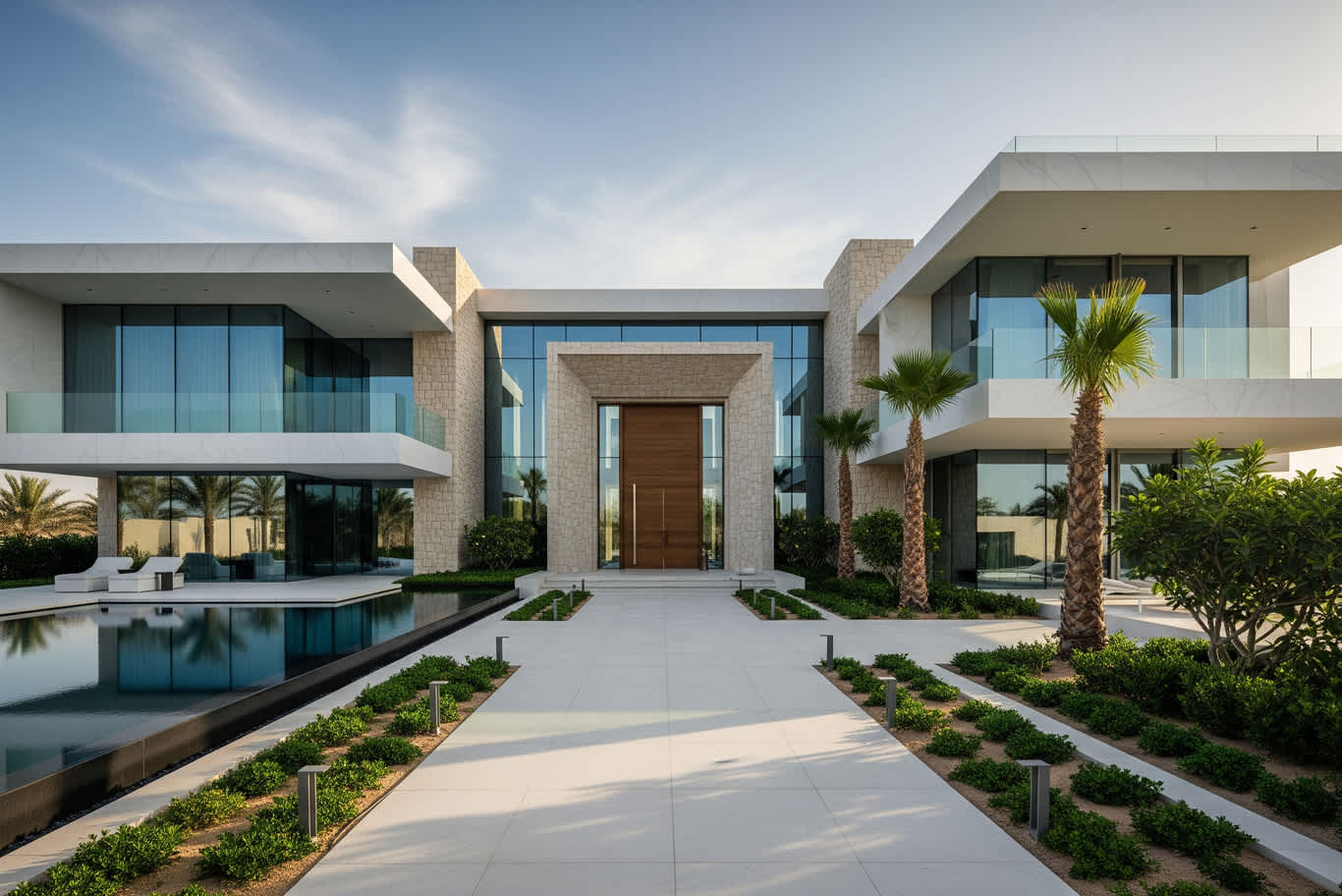 contemporary home facade UAE