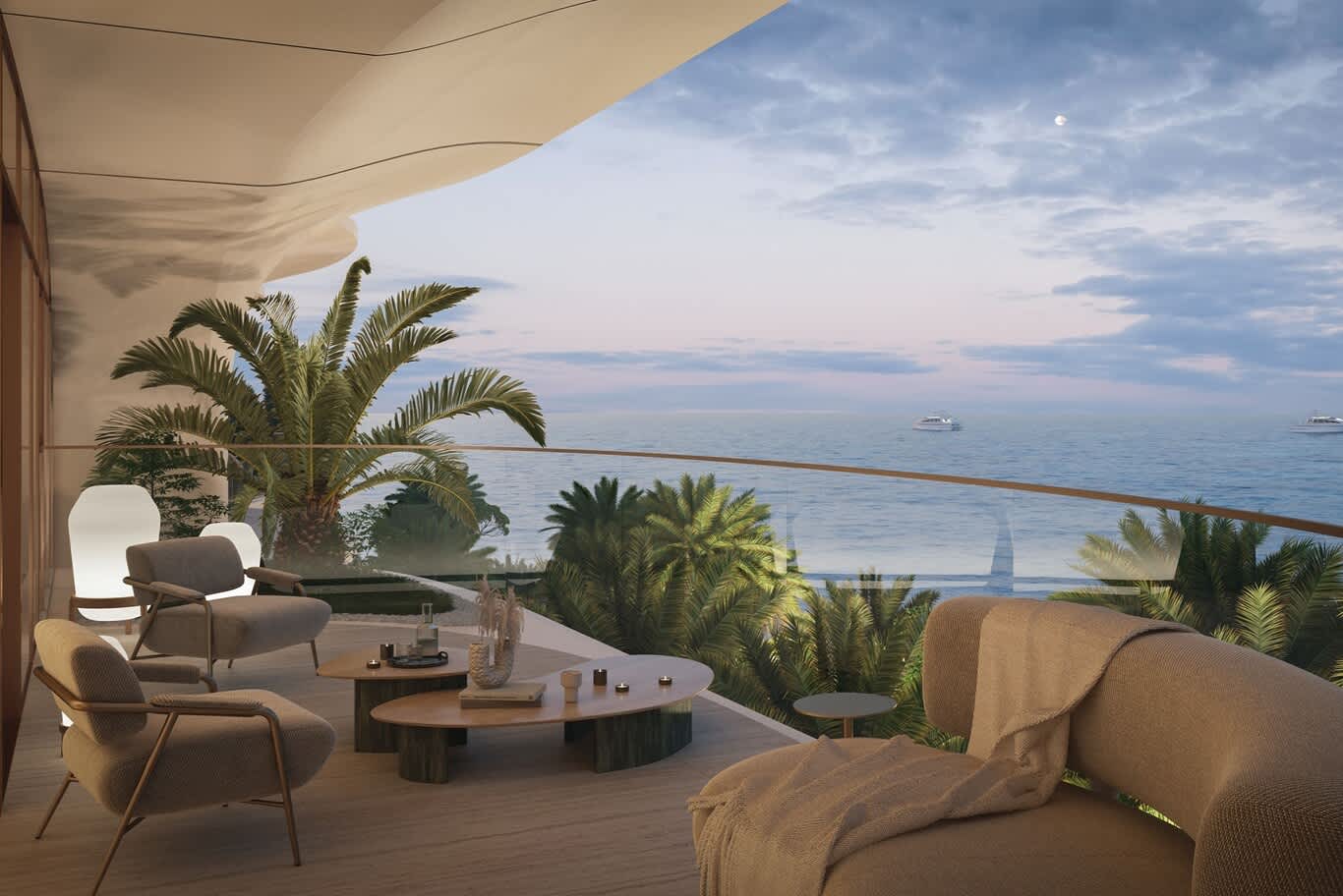 luxury balcony terrace design