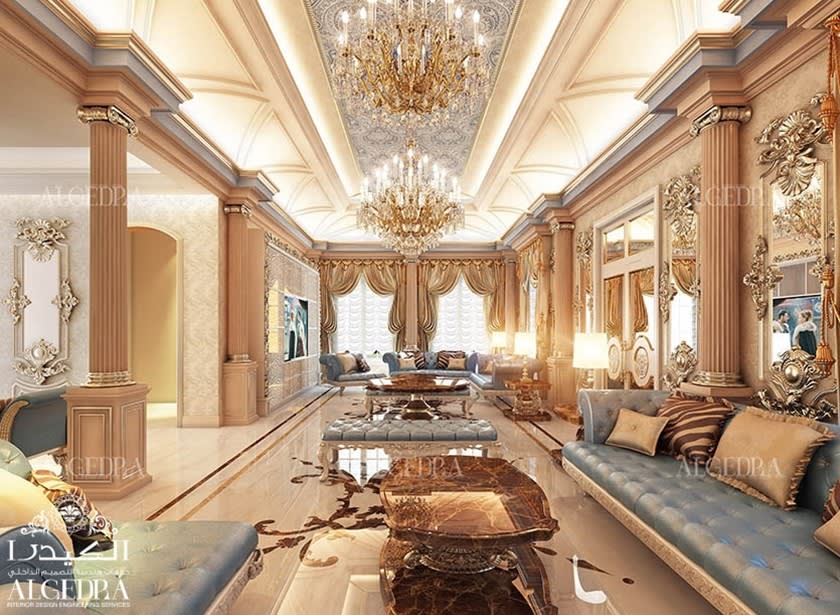 majlis with luxury ceiling