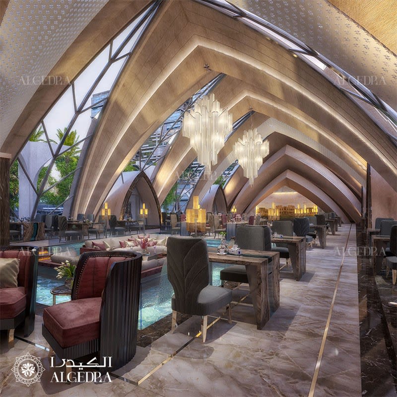 italian restaurant luxurious design project