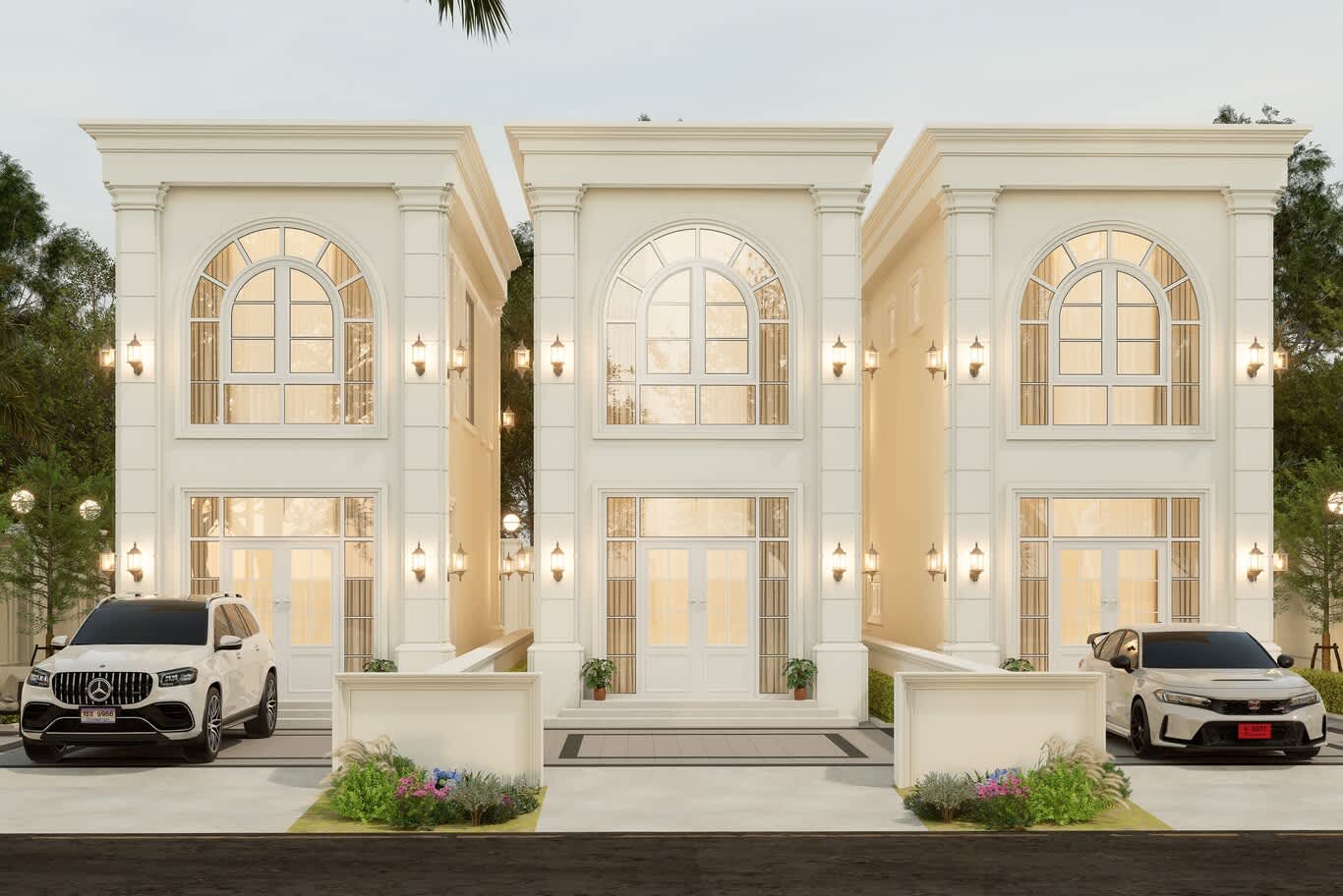 water features for villa entrance