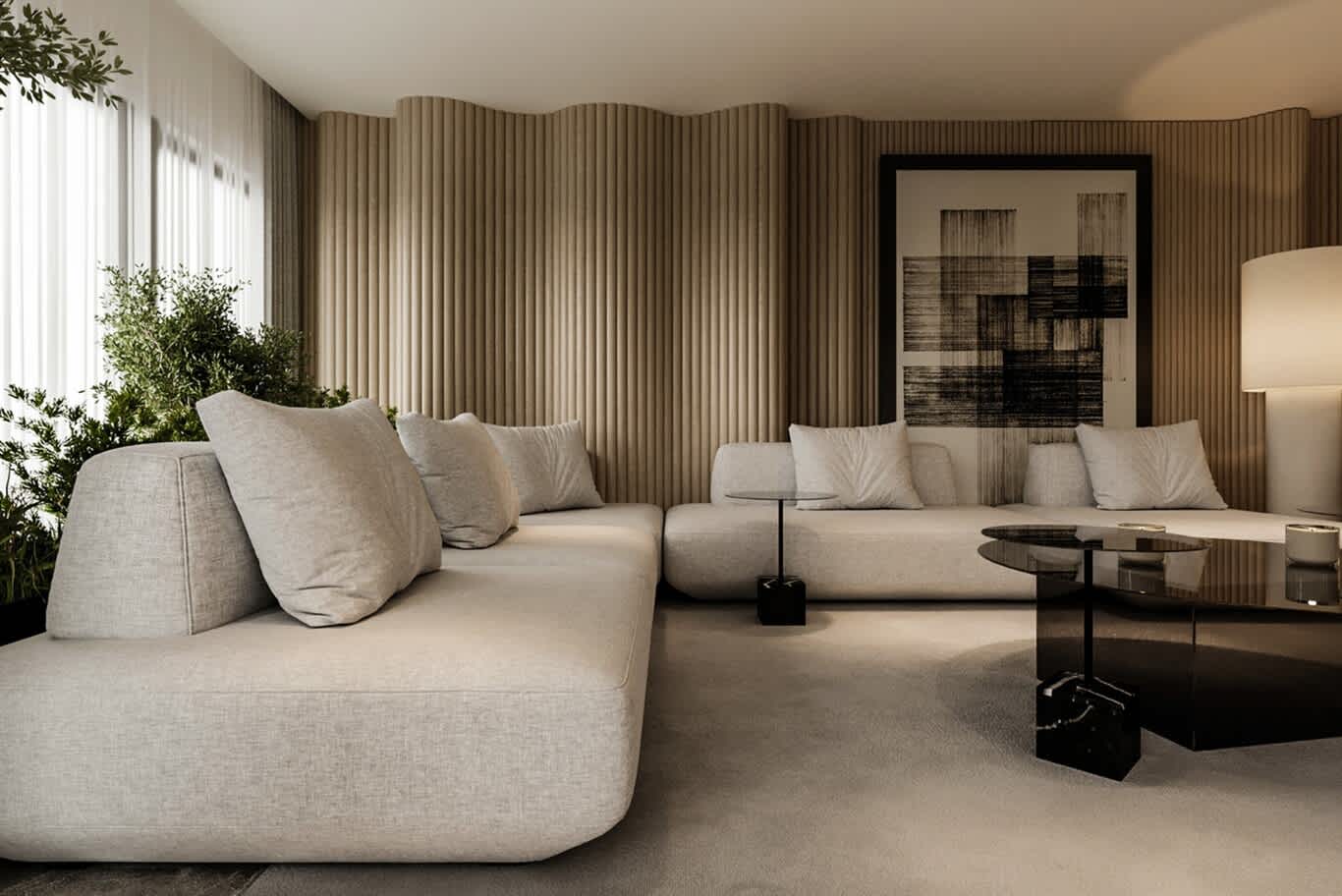 Ain Al Maha villa living room
