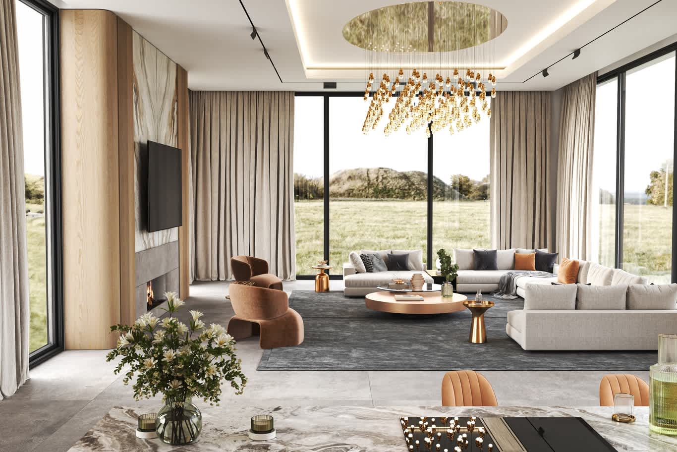 أفكار ديكور المنازل للثراء القديم