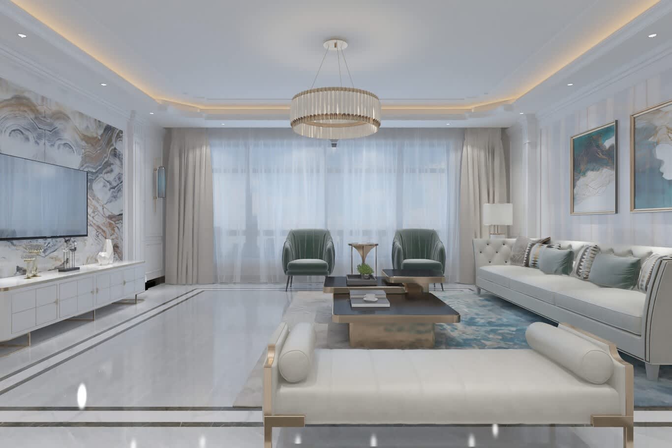 MBZ villa Arabian interior
