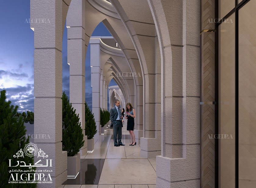 العمارة التجارية الحديثة دبي