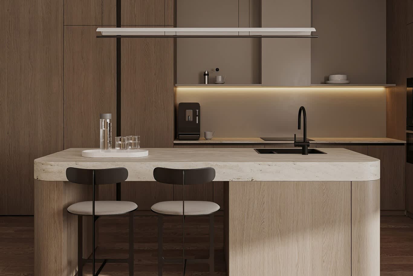 تصميم داخلي مفتوح للفلل الإمارات