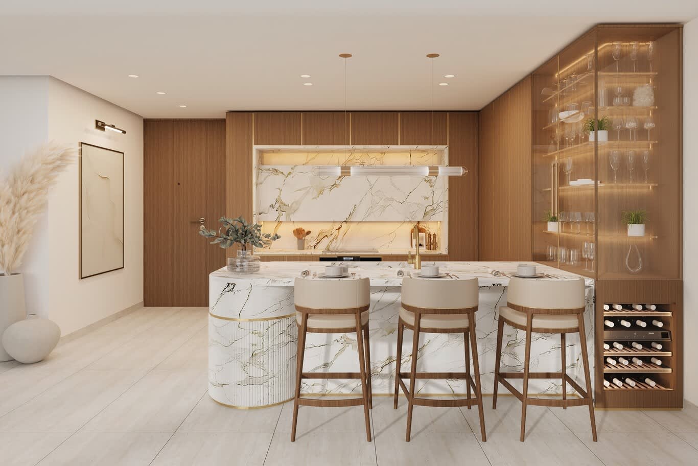 interior design cost per square meter Qatar