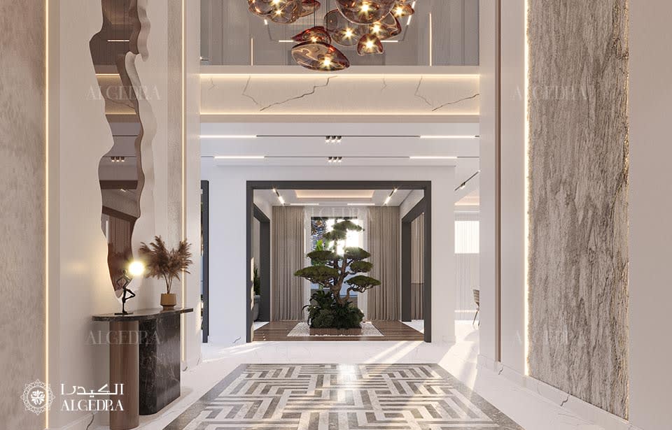 modern entrance design in Dubai