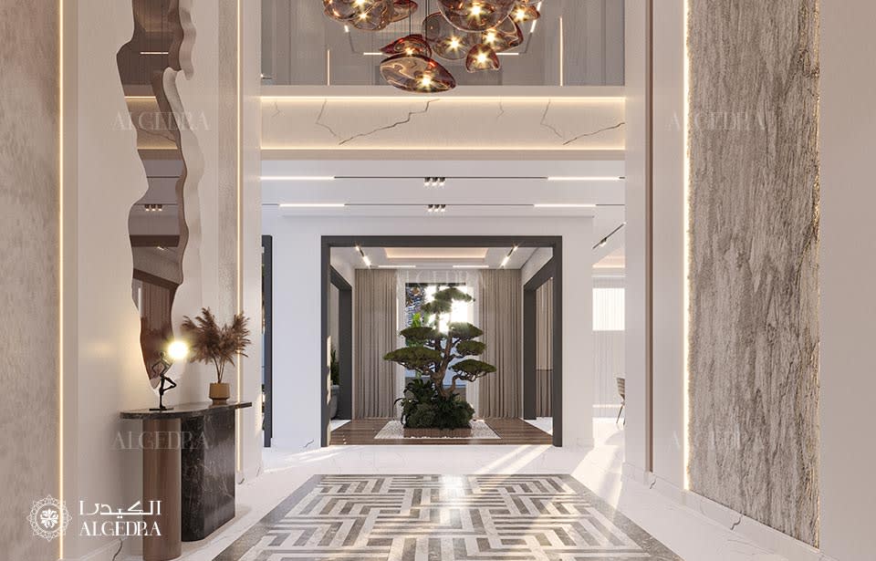 modern entrance design in Dubai