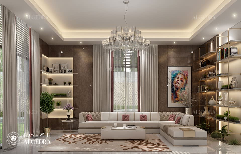 wonderful living room interior design UAE