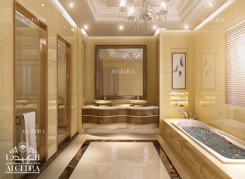 luxury bathroom for villa