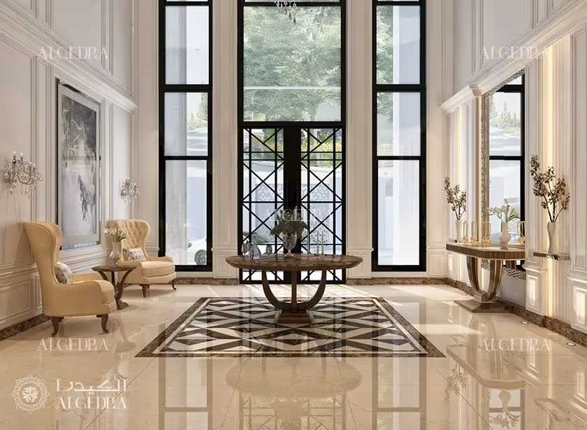 تصميم مدخل فيلا فاخرة