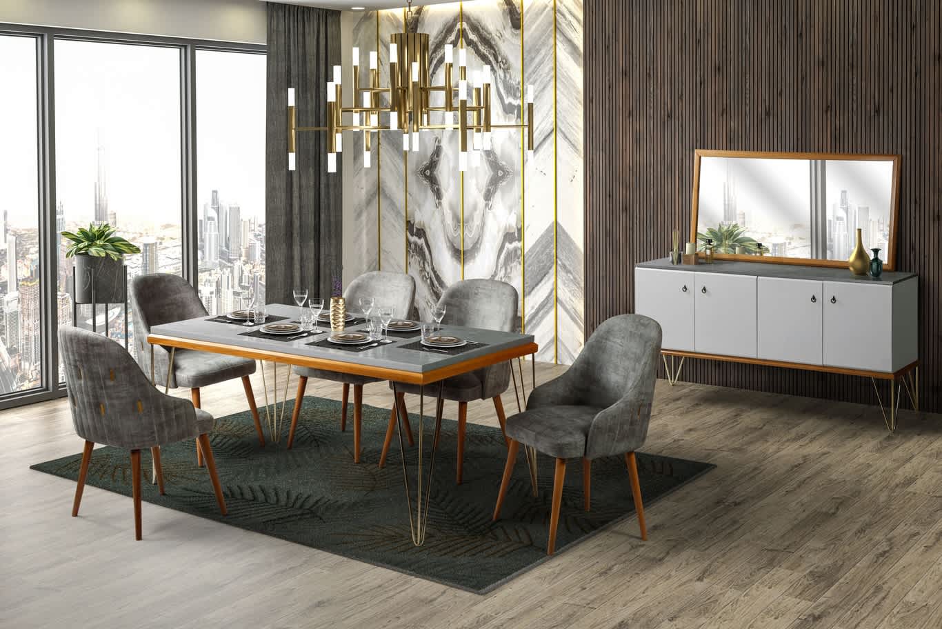 تصميمات داخلية لغرف الطعام مستوحاة من الطراز التودوري التقليدي