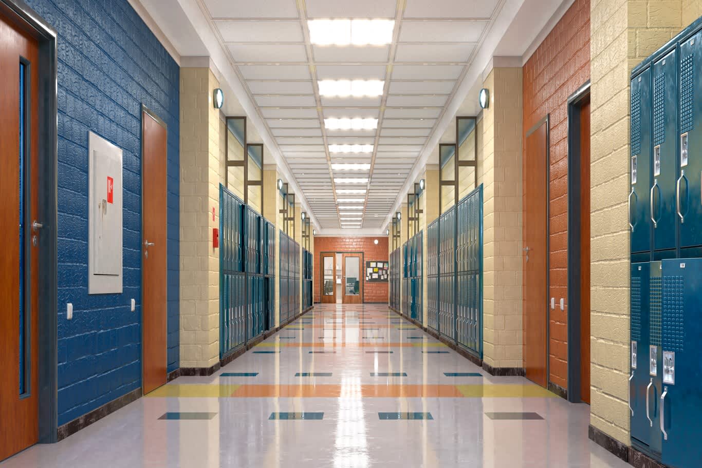 school interior color schemes