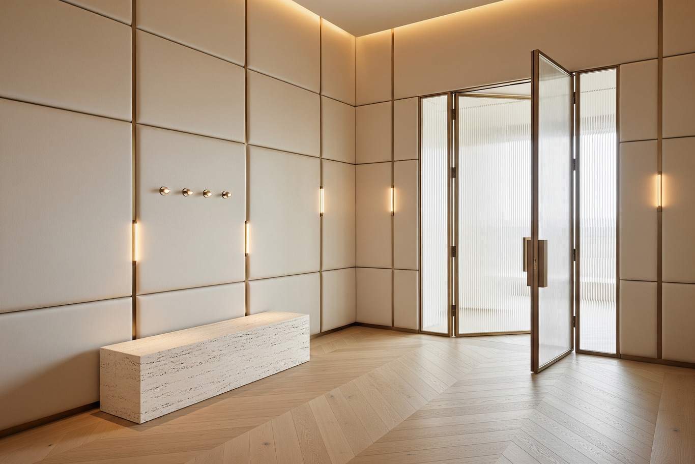 ديكور مدخل شقة فاخرة