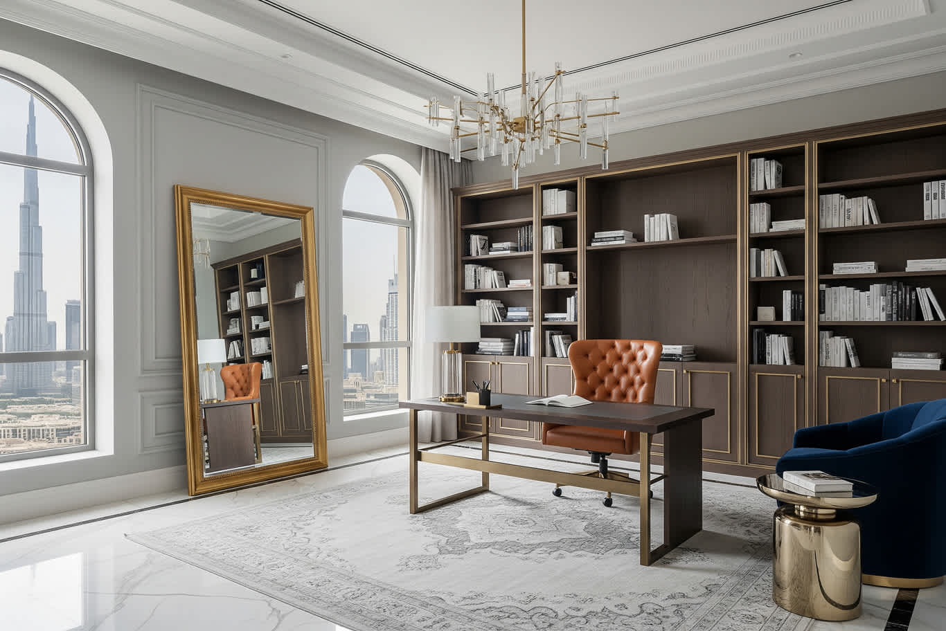 تصميم داخلي لمكتب منزلي