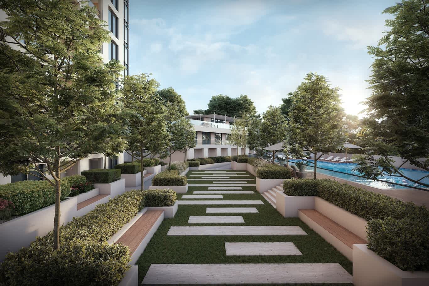 podium garden landscape design