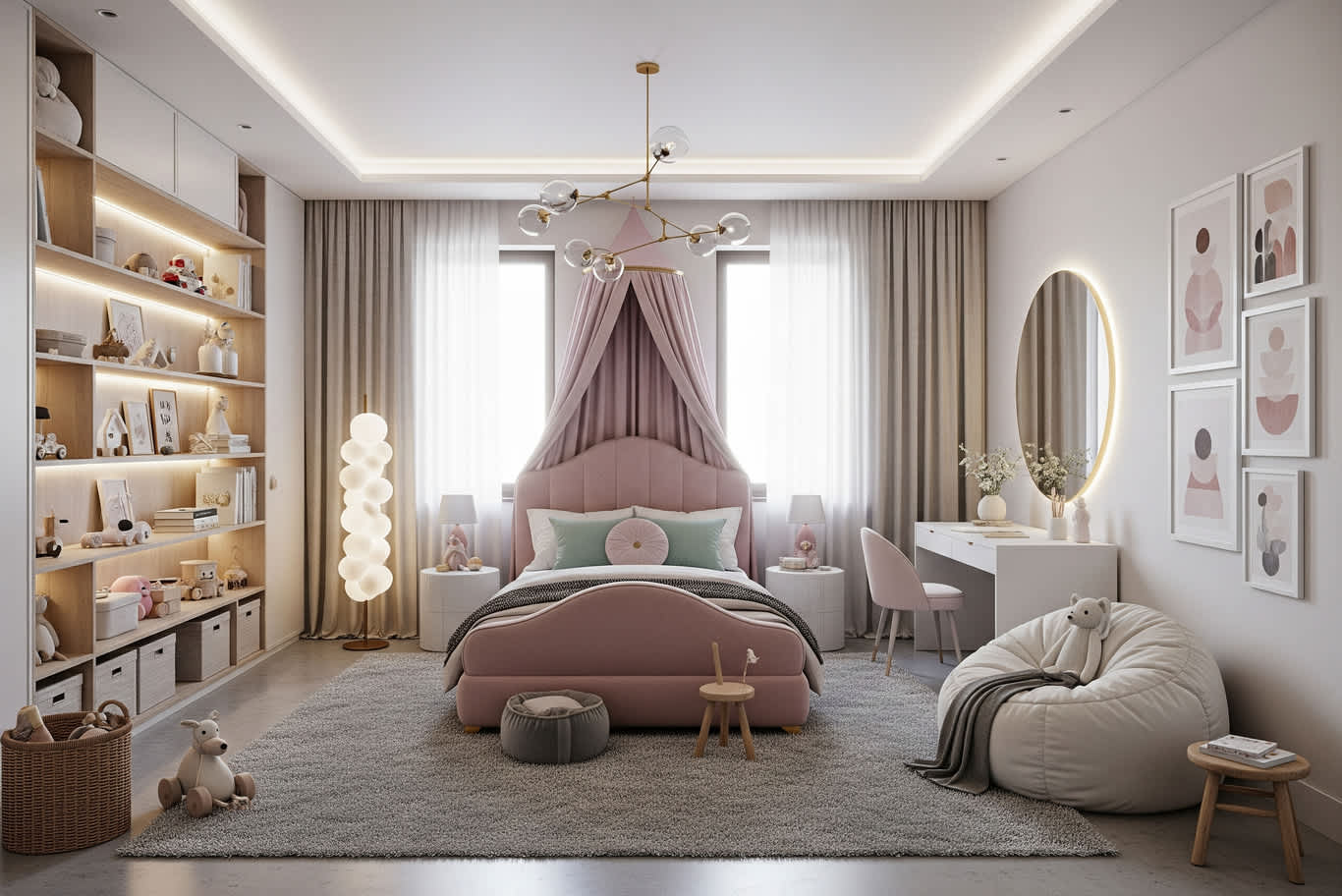 تصميم غرفتين نوم للأطفال