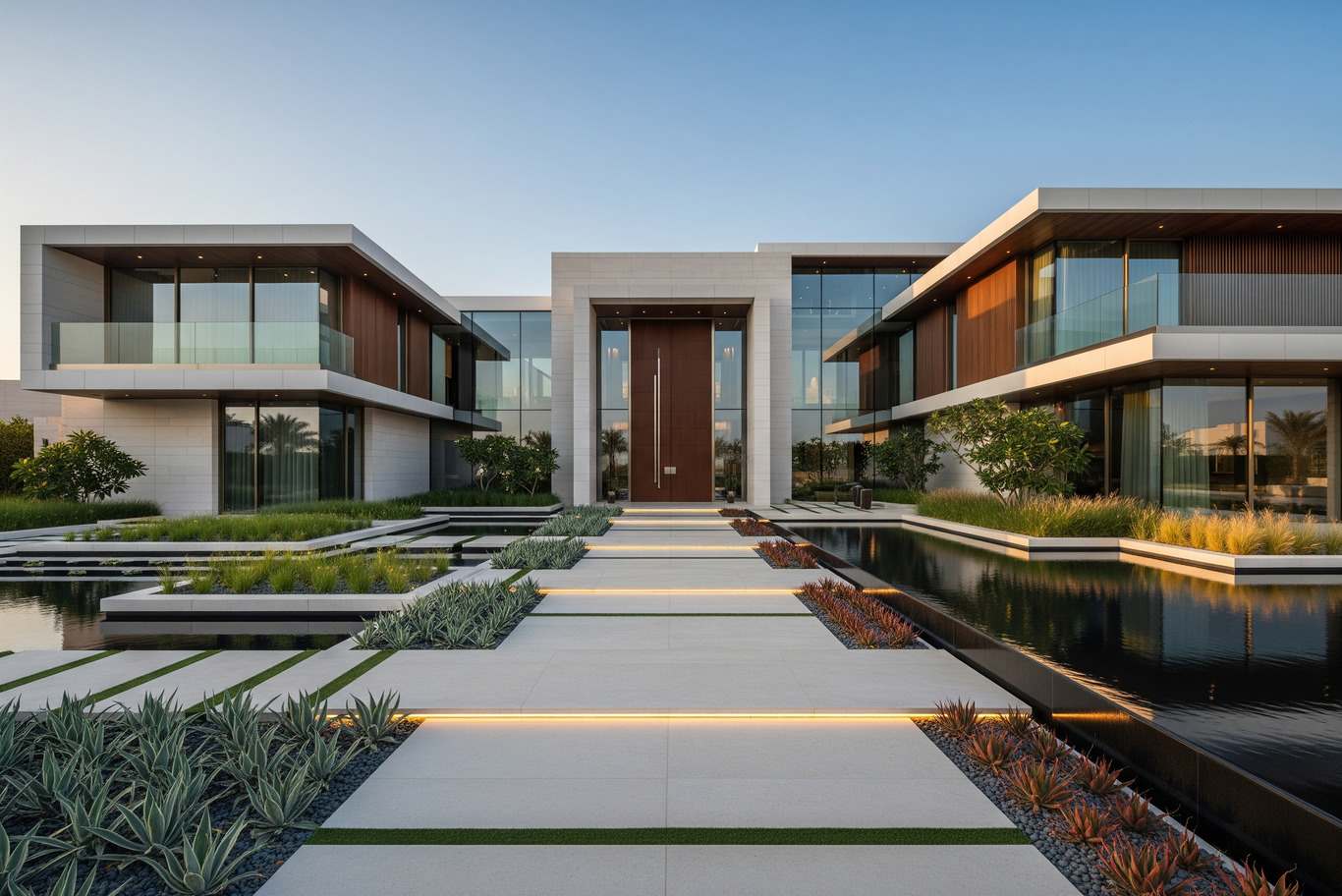 عمارة فلل راقية في الإمارات