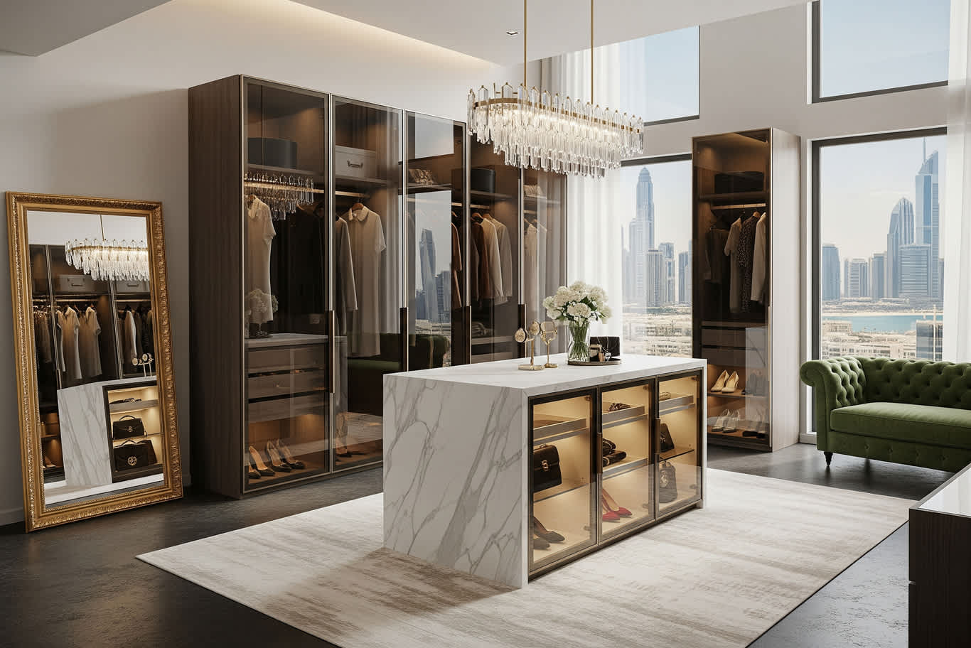 غرفة ملابس جميرا دبي