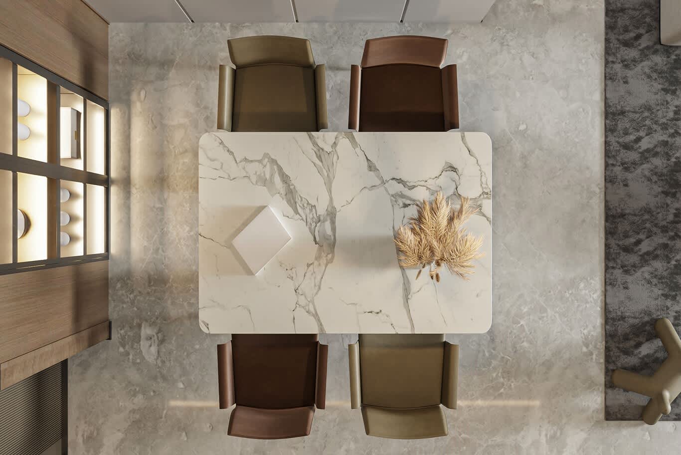 Italian Carrara marble design